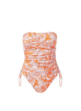 One-Piece Melissa Odabash Sydney Bandeau Rached One-Piece Mirage Orange Apoella