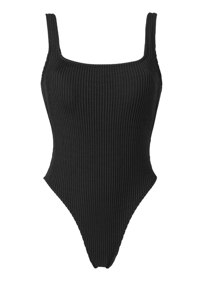 One-Piece Stefania Frangista Josie Over The Shoulder One-piece Curly Black Apoella