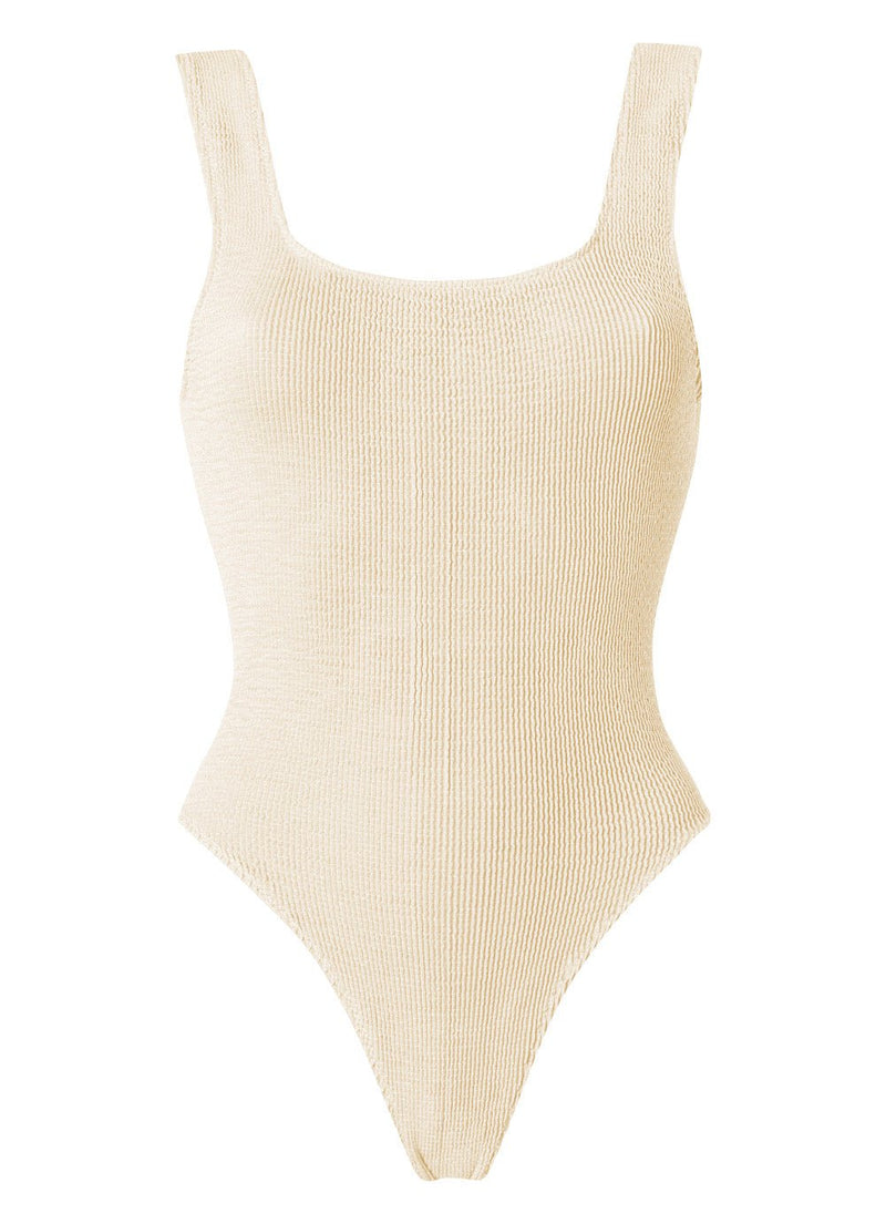 One-Piece Stefania Frangista Josie Over The Shoulder One Piece Seersucker Cream Apoella