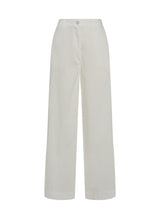 Pants APOELLA Alexa Poplin Pants White Apoella