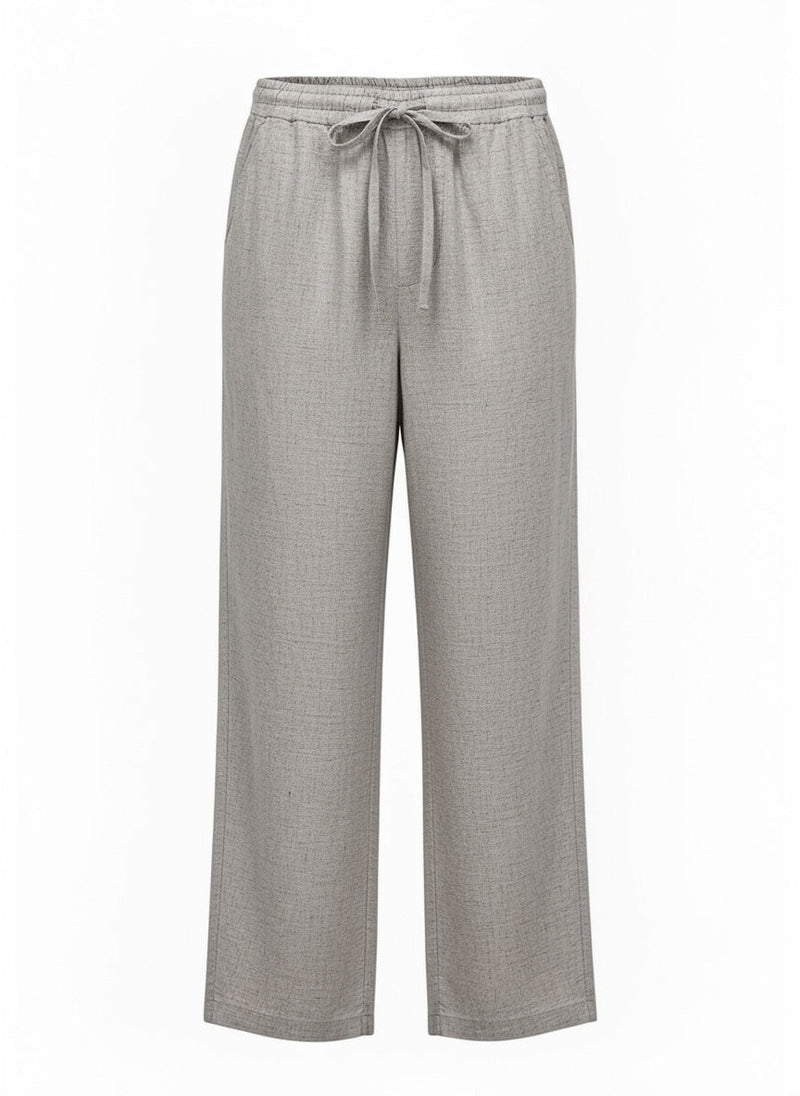 Pants APOELLA Pontus Linen Pants Grey Apoella
