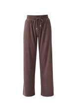 Pants Melissa Odabash Betty Straight Terry Pants Coffee Apoella