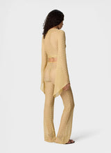 Pants Missoni Wide Pants in Lamé Viscose with Raschel Detailing Apoella