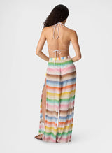 Pants Missoni Wide Pants with Dégradé Zigzag Pattern and Slits Apoella