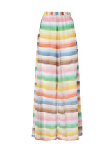 Pants Missoni Wide Pants with Dégradé Zigzag Pattern and Slits Apoella