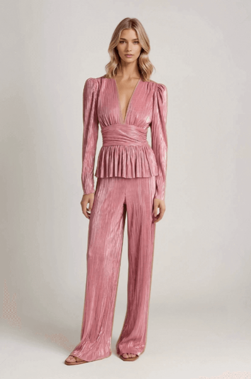 Pants Sabina Musayev Deco Pleated Pants Apoella