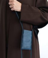 Phone Bags Callista Crafts Pocket Bag Grained Leather Blue O/S Apoella