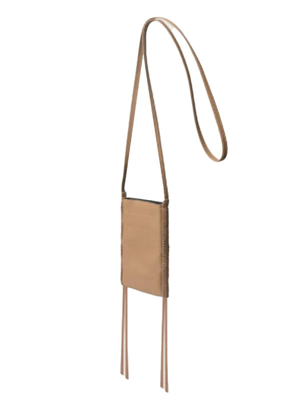 Phone Bags Callista Crafts Pocket Bag Grained Leather Camel O/S Apoella