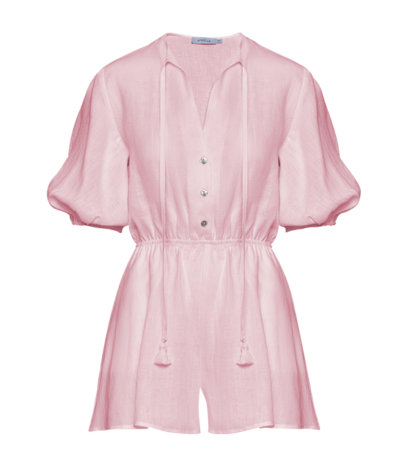 Playsuit Apoella Persephone Linen Playsuit Pink Apoella