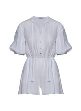 Playsuit Apoella Persephone Linen Playsuit White Apoella