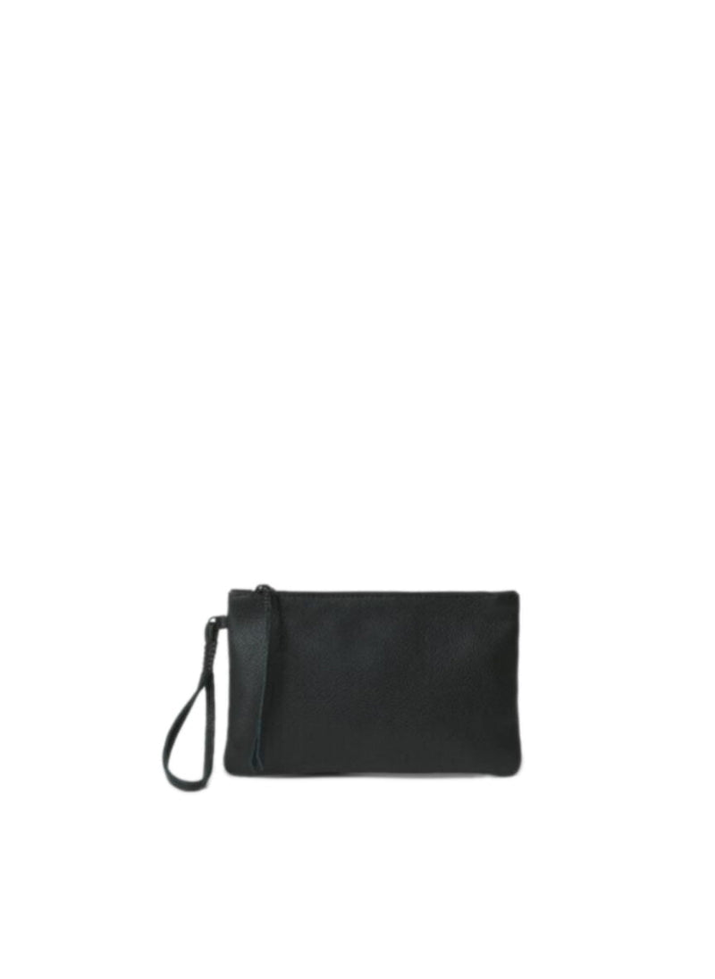 Pochette Callista Crafts Pochette Slim Grained Leather Black O/S / Black Apoella