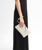 Pochette Callista Crafts Slim Pochette Grained Leather Ivory O/S / Ivory Apoella