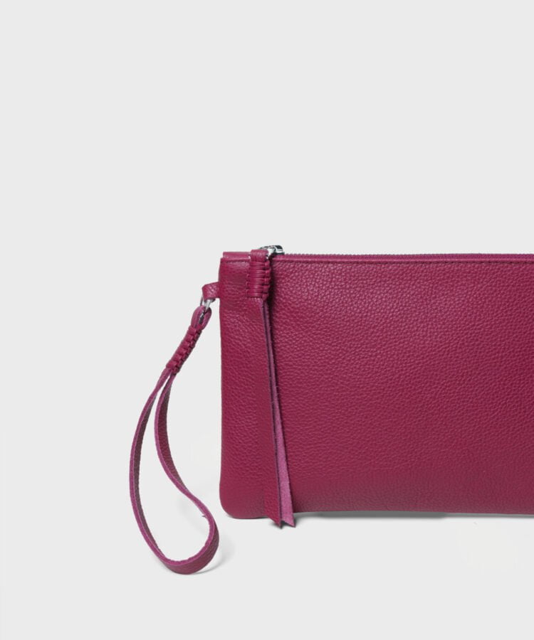 Pochette Callista Crafts Slim Pochette Grained Leather Pink O/S / Pink Apoella