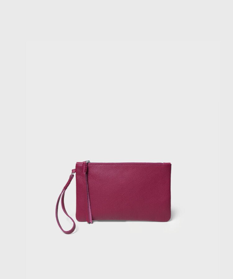 Pochette Callista Crafts Slim Pochette Grained Leather Pink O/S / Pink Apoella