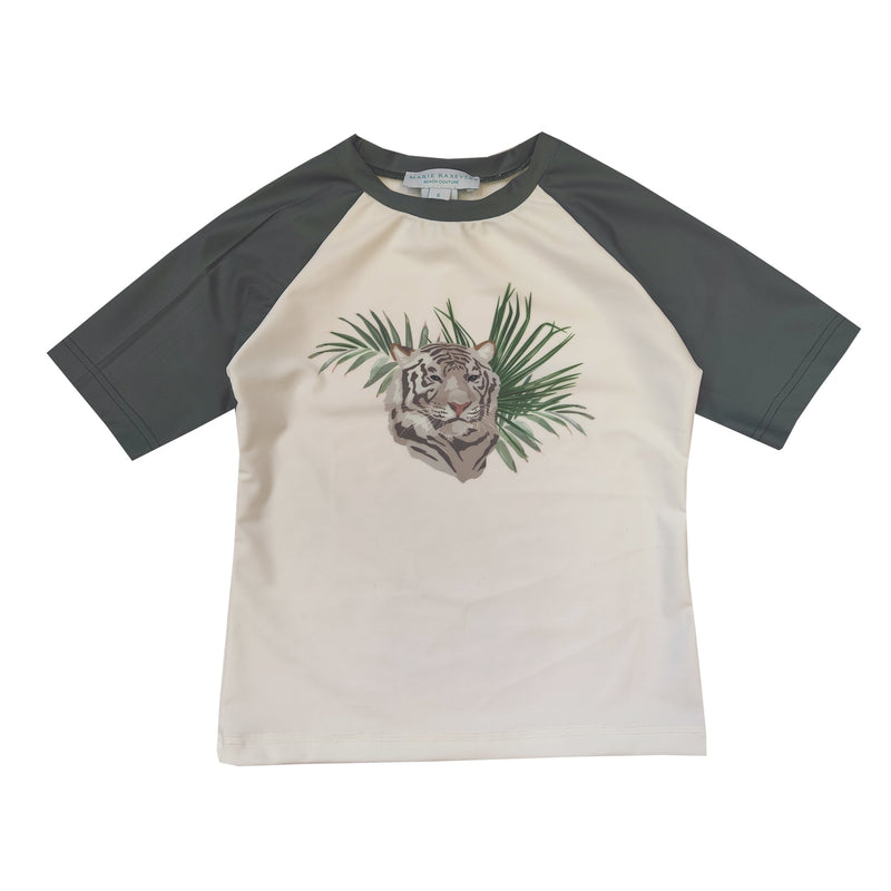 Rash Vests Marie Raxevsky Rashguard Short Sleeve Boys Jungle Apoella