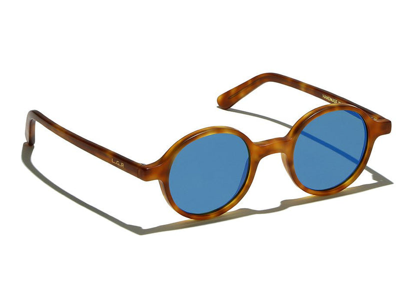 - Reunion Flat Blue Mirror Lenses Havana Chiaro Matt O/S Apoella