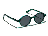 - Reunion Flat Grey Lenses Emerald Green O/S Apoella