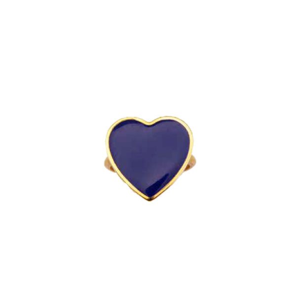 Rings Antonia Karra Valentine Ring Gold Pl/lapis O/S / Gold Apoella