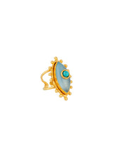 Rings Sylvia Toledano Third Eye Ring Calcedoine/Turquoise O/S Apoella