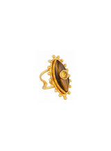 Rings Sylvia Toledano Third Eye Ring Tiger Eye/yellow Onyx O/S Apoella