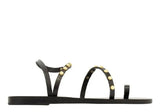 Sandals Ancient Greek Sandals Eleftheria Bee Strap Sandals Black Apoella