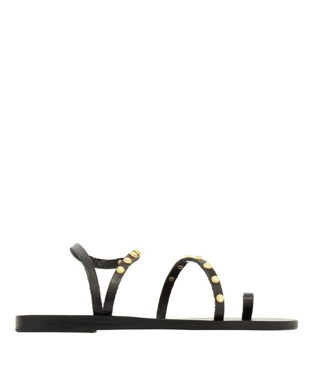 Sandals Ancient Greek Sandals Eleftheria Bee Strap Sandals Black Apoella