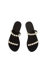 Sandals Ancient Greek Sandals Lambri Sandals Black/Gold Apoella