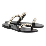 Sandals Ancient Greek Sandals Lambri Sandals Black/Gold Apoella