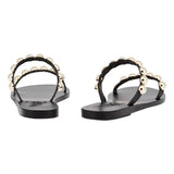 Sandals Ancient Greek Sandals Lambri Sandals Black/Gold Apoella