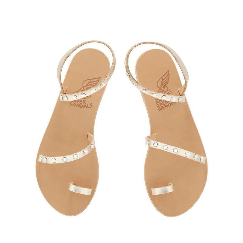 Sandals Ancient Greek Sandals Marilyn Strap Swarovski Sandals Platinum Apoella