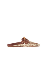 Sandals Ancient Greek Sandals Naveta Raffia Mule Brown Apoella