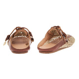 Sandals Ancient Greek Sandals Naveta Raffia Mule Brown Apoella