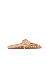 Sandals Ancient Greek Sandals Naveta Raffia Mule Brown Apoella