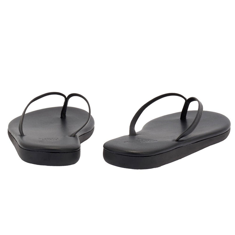 Sandals Ancient Greek Sandals Saionara Flip Flop Sandals Black Apoella