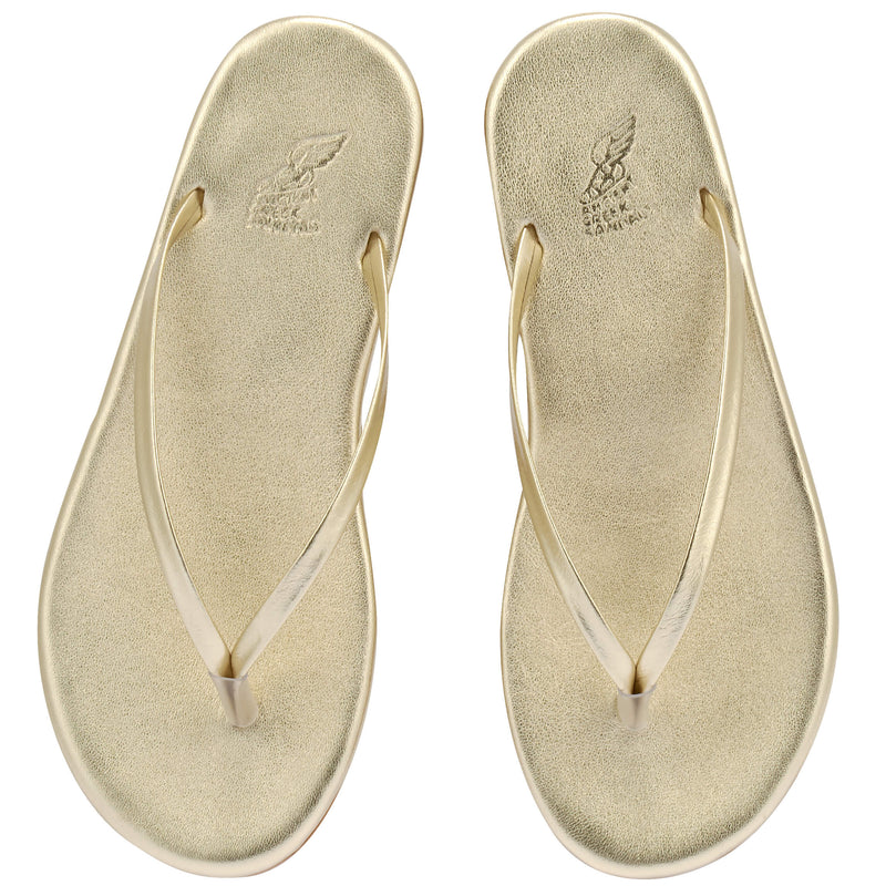 Sandals Ancient Greek Sandals Saionara Flip Flop Sandals Platinum Apoella