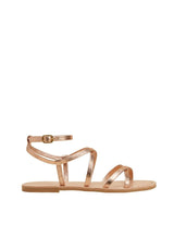 Sandals Manebi Hollywood Leather Ankle Strap Sandals Platinum Apoella