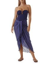 Sarong Melissa Odabash Pareo Navy Navy / O/S Apoella