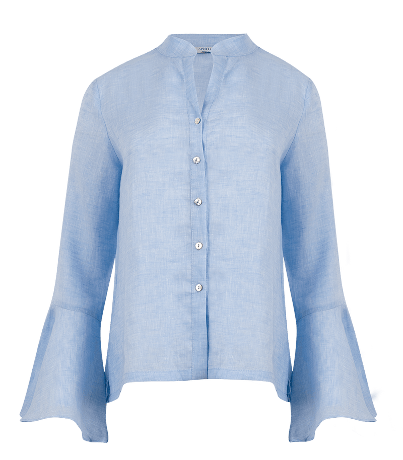 Shirt Apoella Virginia Shirt With Frills S / Sky Apoella