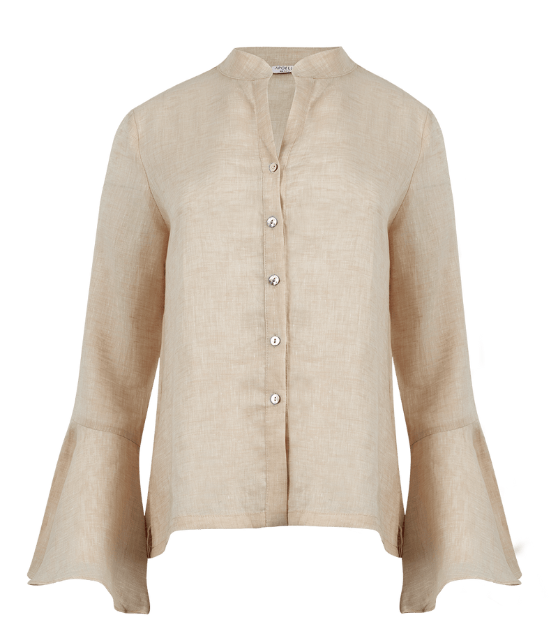 Shirt Apoella Virginia Shirt With Frills S / Beige Apoella