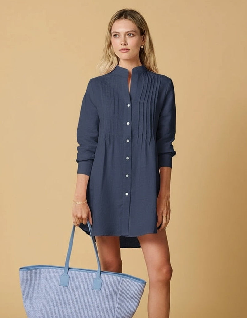 Shirtdress Apoella Aristi Midi Shirtdress Denim Apoella