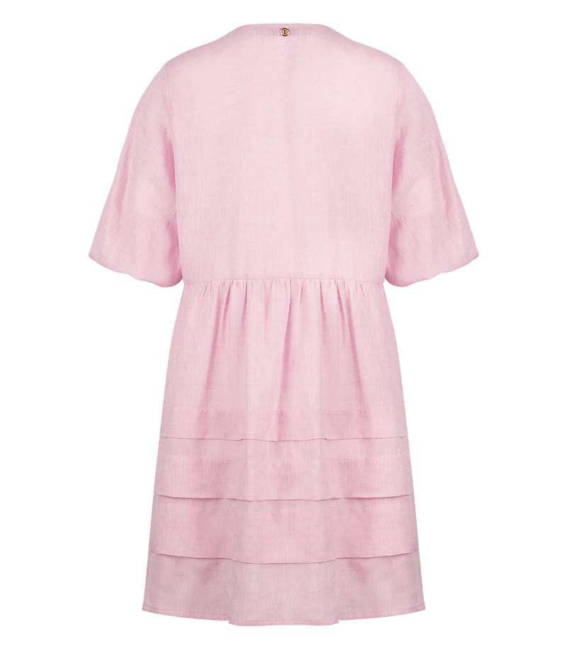 Shirtdress Apoella Cara Linen Mini Dress Pink / O/S Apoella