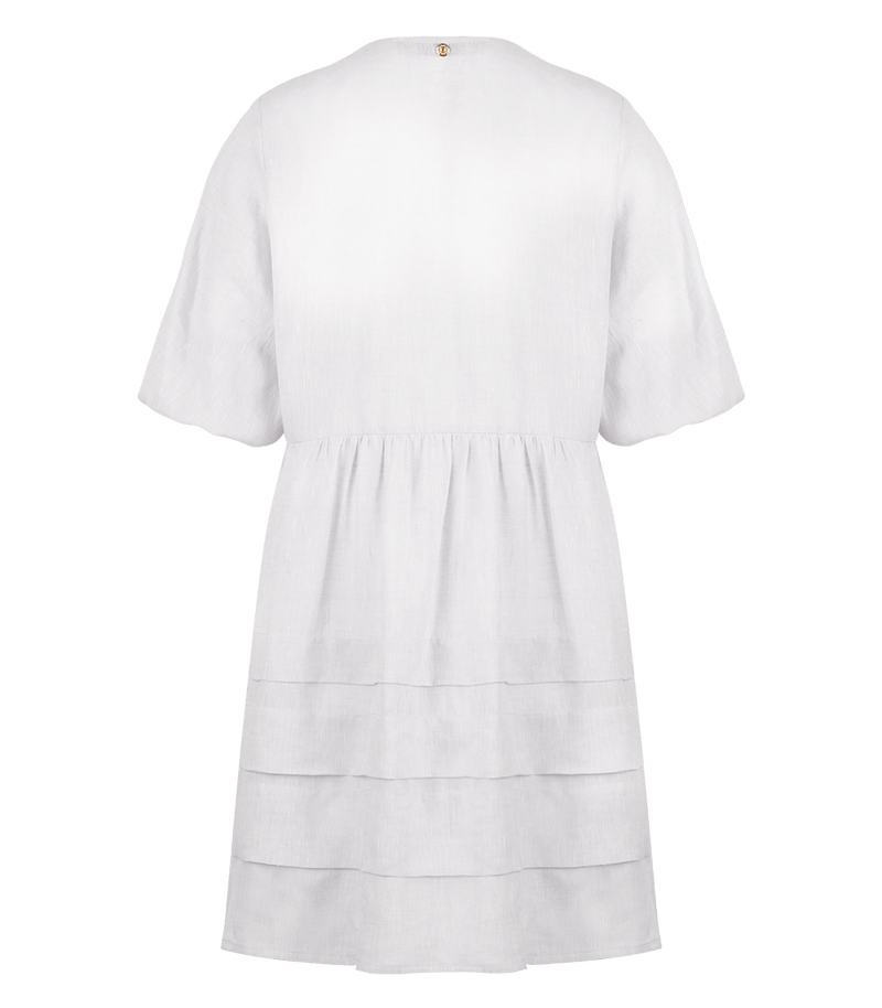 Shirtdress Apoella Cara Linen Mini Dress White / O/S Apoella