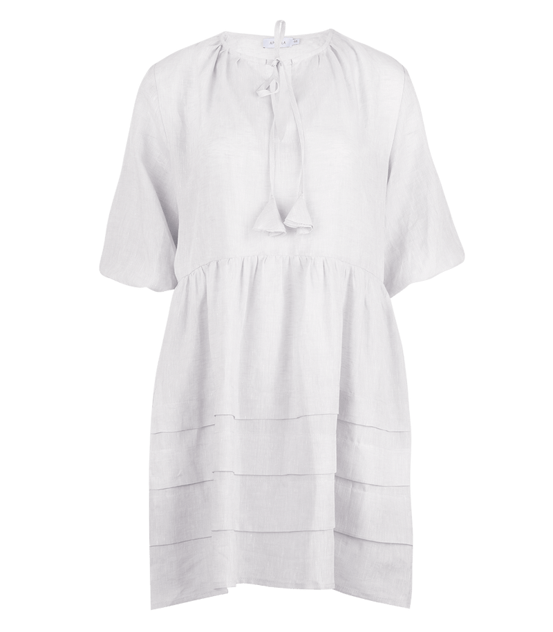 Shirtdress Apoella Cara Linen Mini Dress White / O/S Apoella