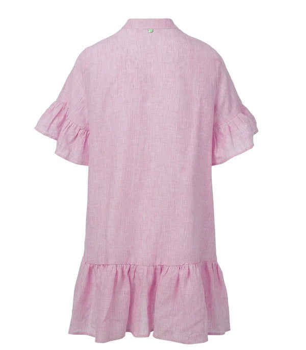 Shirtdress Apoella Chara Ruffle Shirtdress Pink O/S / Color Apoella