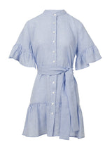 Shirtdress Apoella Chara Ruffle Shirtdress Sky O/S / Sky Apoella