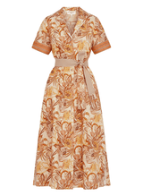 Shirtdress Evi Grintela Eiko Midi Shirtdress Cream Floral Mix M / Cream Floral Mix Apoella