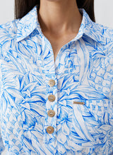 Shirtdress Melissa Odabash Layla  Shirtdress Pineapples Apoella