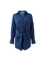 Shirtdress Melissa Odabash Sara Tie Front Short Shirtdress Marine Apoella