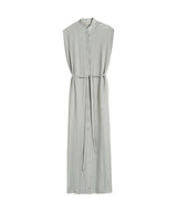 Shirtdress Zeus n Dione Regatta Long Textured Silk Shirtdress Silver 38 / Silver Apoella