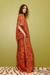 Shirts Alémais Monkey Dance Silk Shirt Rust Apoella